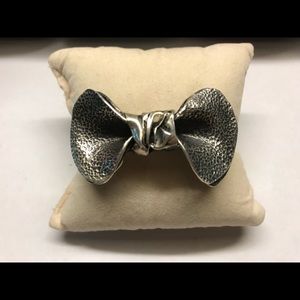 Handmade Sterling Bow Cuff